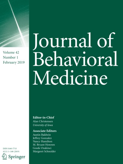 Journal of Behavioral Medicine 1/2019