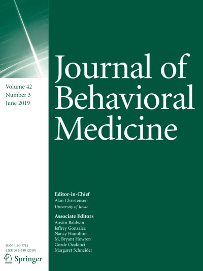 Journal of Behavioral Medicine 3/2019