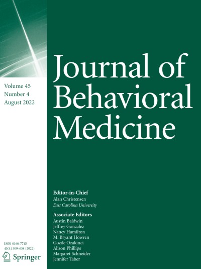 Journal of Behavioral Medicine 4/2022