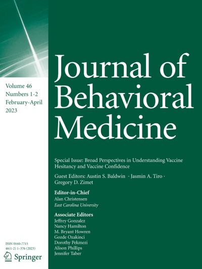 Journal of Behavioral Medicine 1-2/2023