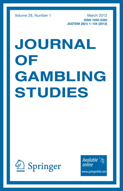 Journal of Gambling Studies 1/2012