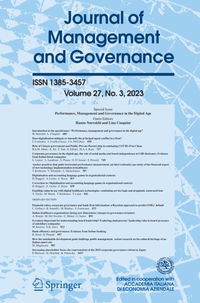 Journal of Management and Governance 3/2023