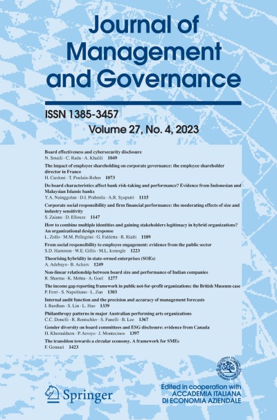 Journal of Management and Governance 4/2023