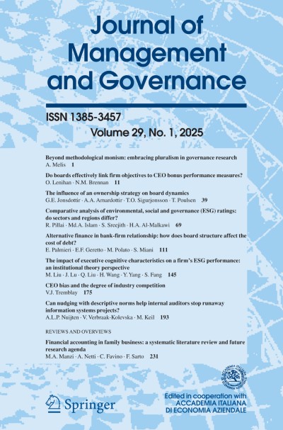 Link zu Zeitschrift Journal of Management and Governance