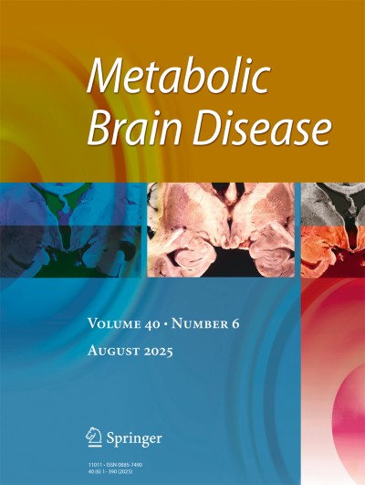 Link to Journal Metabolic Brain Disease