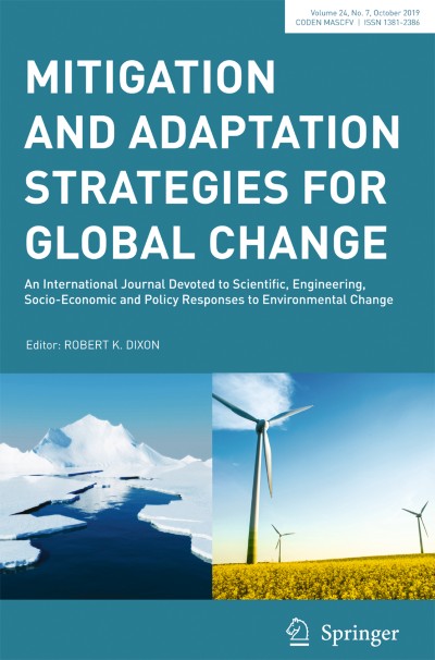 Link to Journal Mitigation and Adaptation Strategies for Global Change