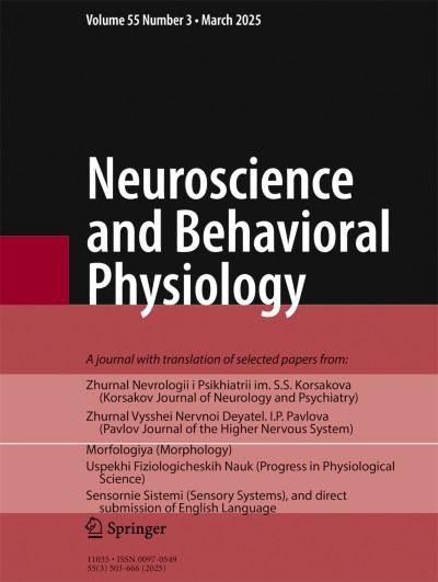 Neuroscience and Behavioral Physiology 3/2025