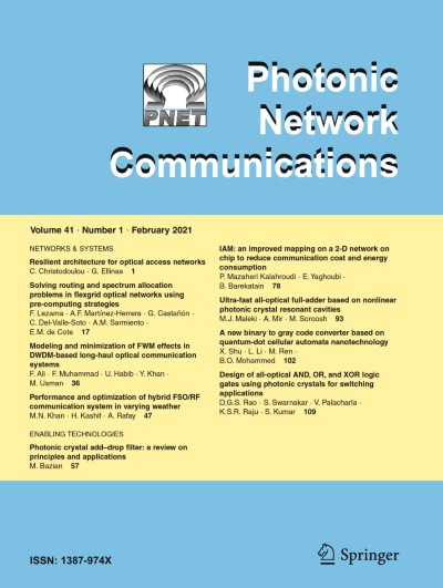 Photonic Network Communications 1/2021