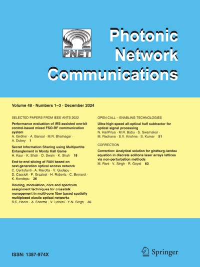 Photonic Network Communications 1-3/2024