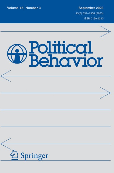 Political Behavior 3/2023