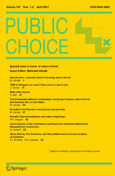 Public Choice 1-2/2021