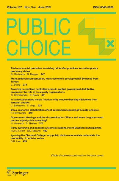 Public Choice 3-4/2021