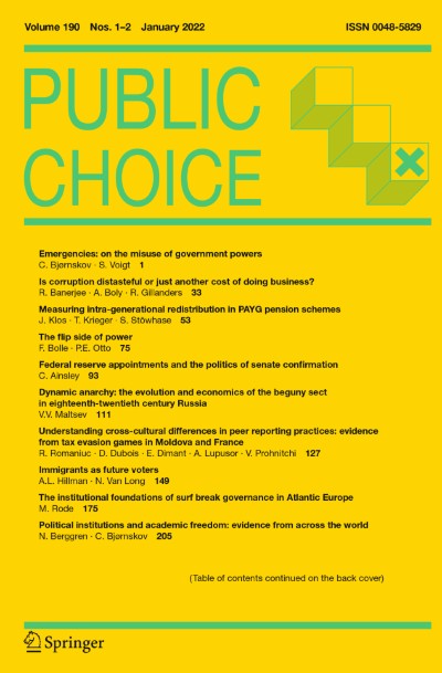 Public Choice 1-2/2022