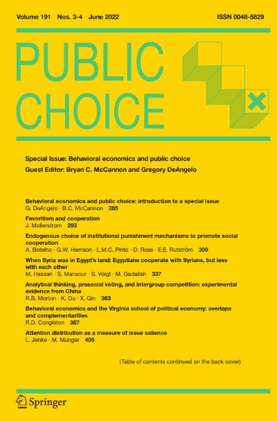 Public Choice 3-4/2022