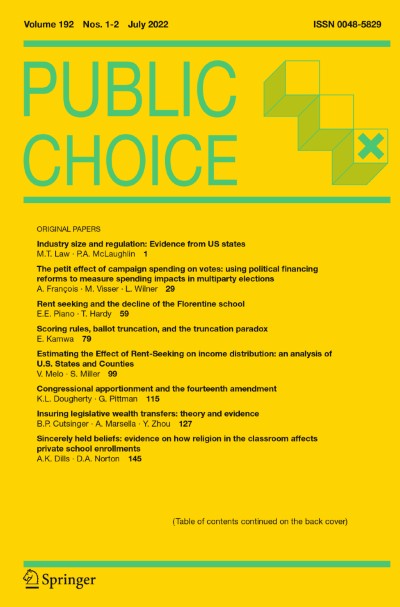 Public Choice 1-2/2022