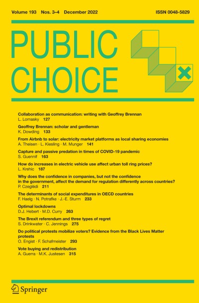 Public Choice 3-4/2022