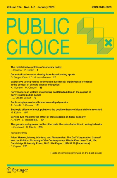 Public Choice 1-2/2023