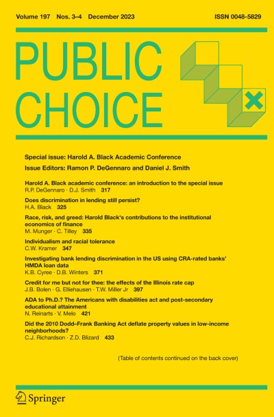 Public Choice 3-4/2023