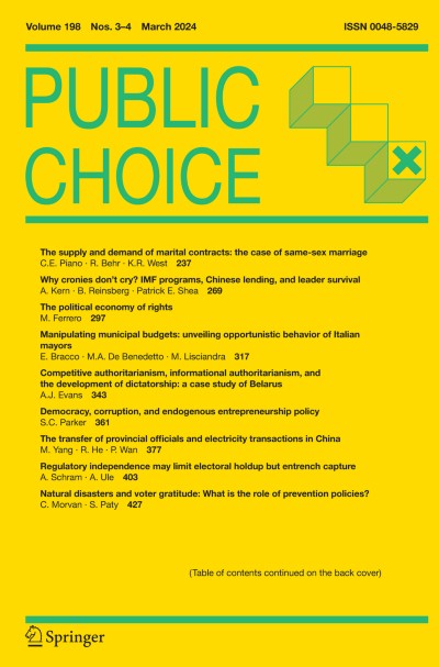 Public Choice 3-4/2024