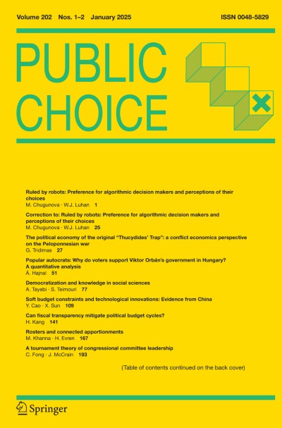 Public Choice 1-2/2025
