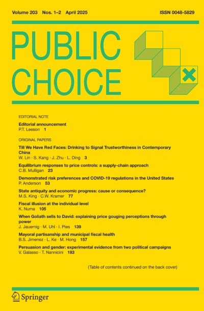 Public Choice 1-2/2025