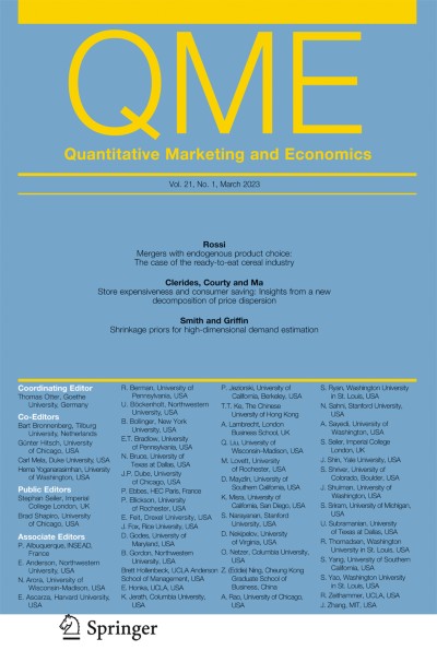 Quantitative Marketing and Economics 1/2023