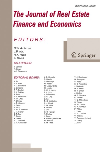The Journal of Real Estate Finance and Economics 4/2024