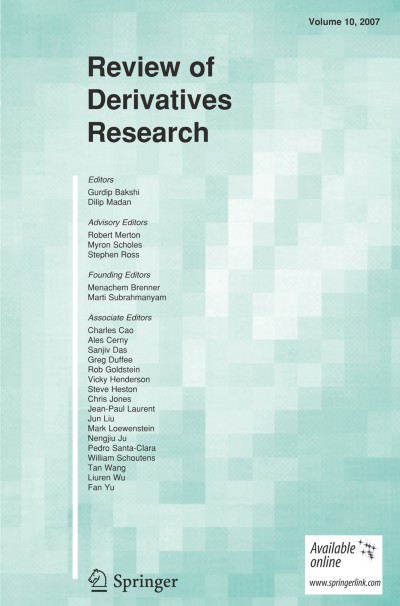 Review of Derivatives Research 1/2007