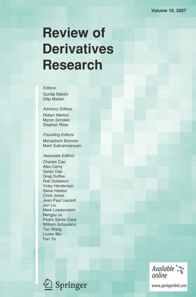Review of Derivatives Research 2/2007