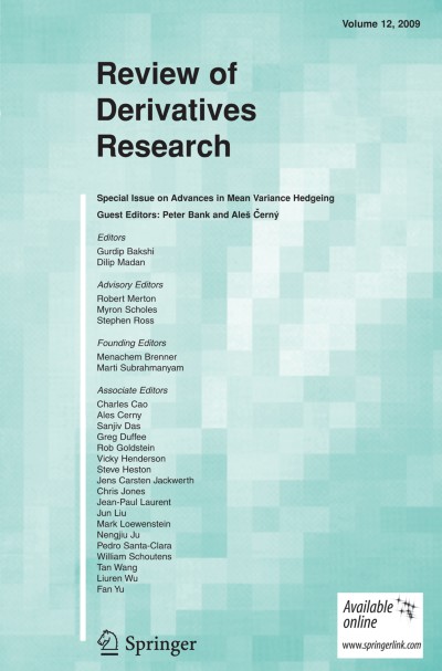 Review of Derivatives Research 1/2009