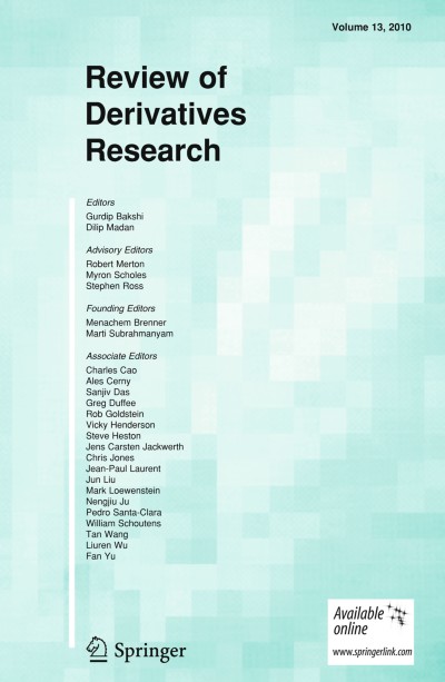 Review of Derivatives Research 2/2010