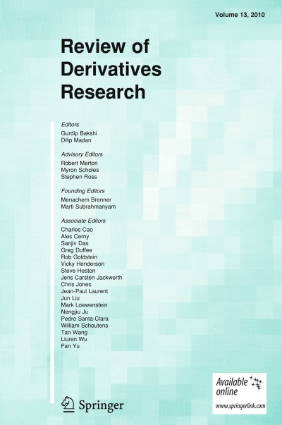 Review of Derivatives Research 3/2010