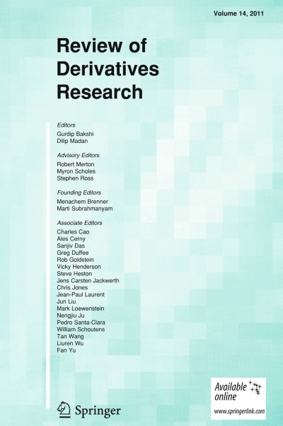 Review of Derivatives Research 3/2011