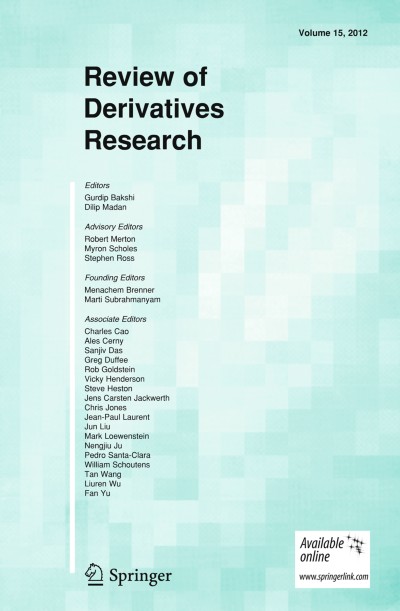 Review of Derivatives Research 1/2012
