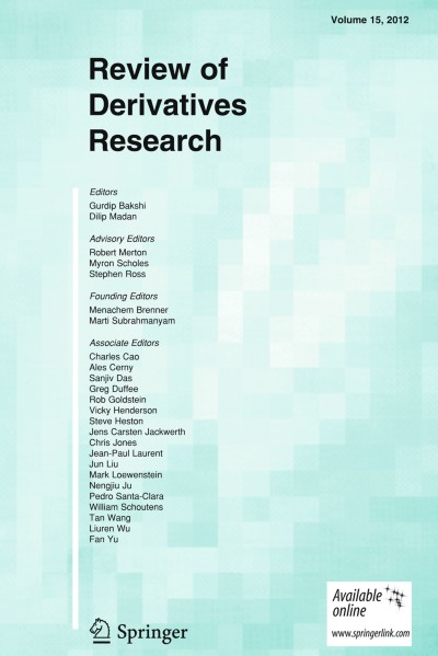 Review of Derivatives Research 3/2012