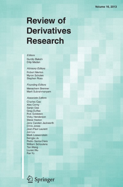 Review of Derivatives Research 3/2013