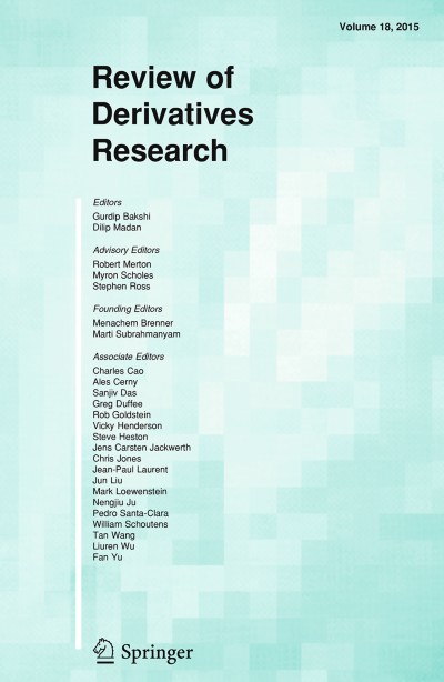 Review of Derivatives Research 1/2015