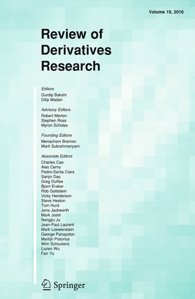 Review of Derivatives Research 1/2016