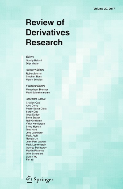 Review of Derivatives Research 1/2017