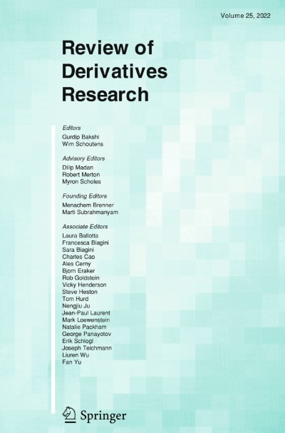 Review of Derivatives Research 2/2022