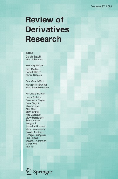 Review of Derivatives Research 1/2024