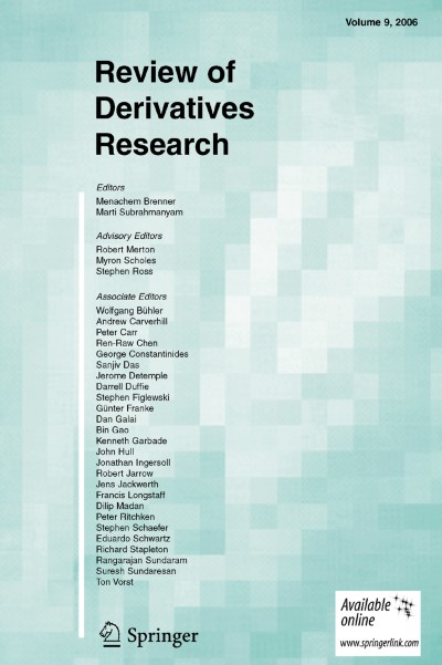 Review of Derivatives Research 1/2006