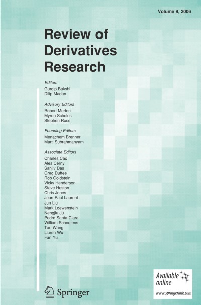 Review of Derivatives Research 2/2006