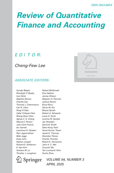 Review of Quantitative Finance and Accounting 3/2025