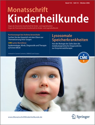 Monatsschrift Kinderheilkunde 10/2006