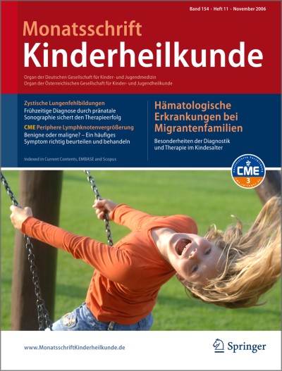 Monatsschrift Kinderheilkunde 11/2006
