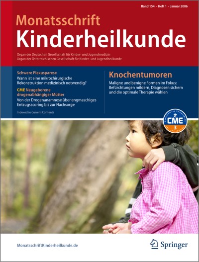 Monatsschrift Kinderheilkunde 1/2006