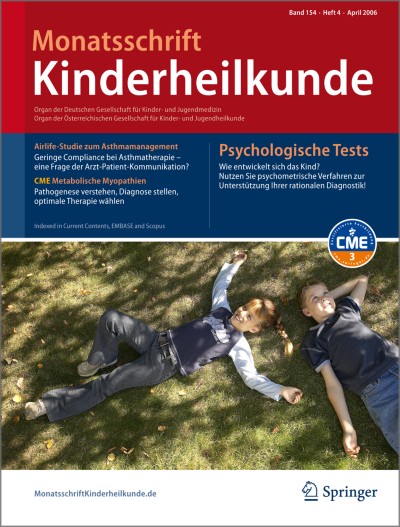 Monatsschrift Kinderheilkunde 4/2006