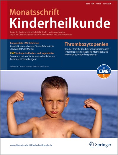 Monatsschrift Kinderheilkunde 6/2006