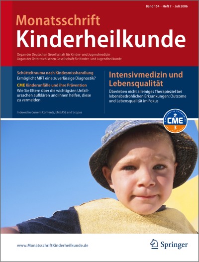 Monatsschrift Kinderheilkunde 7/2006